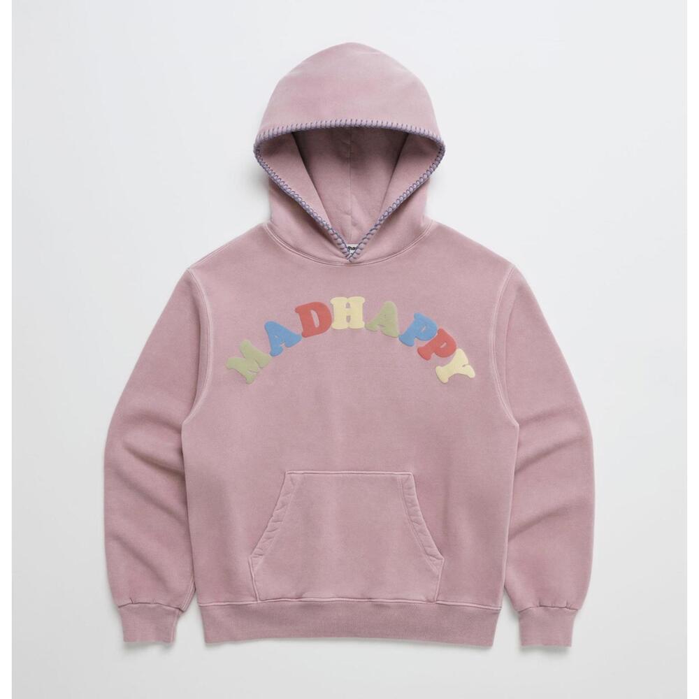 MadHappy Pink Hoodie with Multicolor Logo - Picture 1 of 3